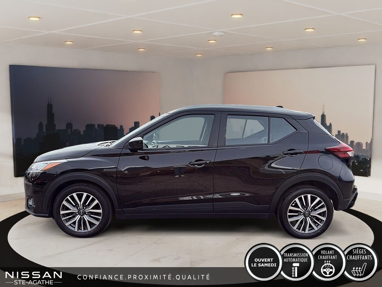 Nissan Kicks SV TA | BAS KILOMÉTRAGE | UN SEUL PROPRIÉTAIRE | APPLE CARPLAY | BOÎTE AUTOMATIQUE 2024 Noir Saint-Jérôme - photo #5