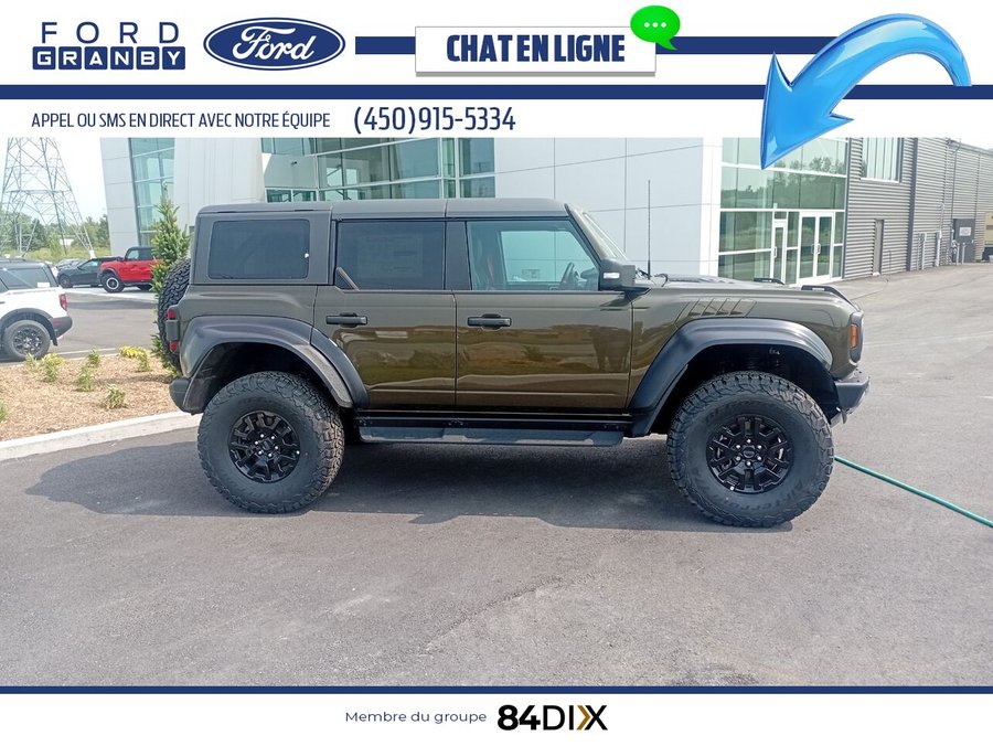 Ford Bronco Raptor 4 portes 4x4 2025 Vert