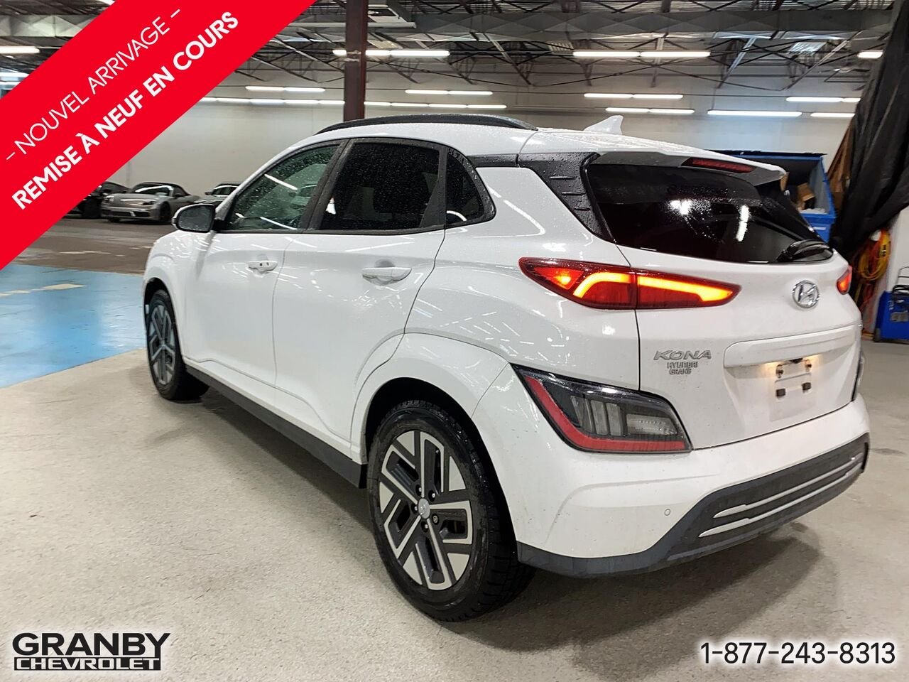 Hyundai Kona électrique Ultimate TA | 27-0277A 2023 Blanc Granby - photo #6