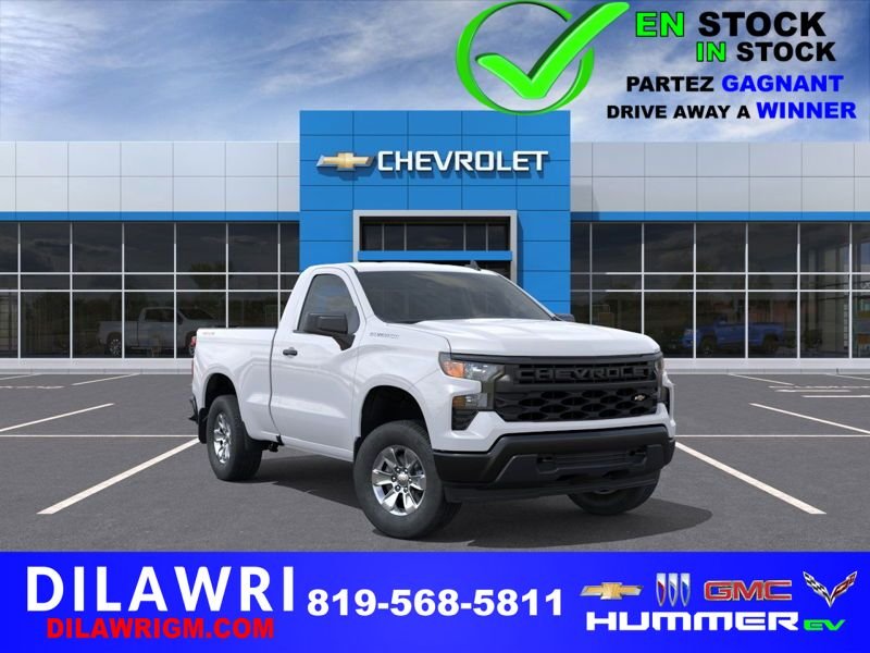 CHEVROLET Silverado 1500 WT cabine classique 4RM 126 po 2026 BLANC SOMMET Gatineau - photo #0