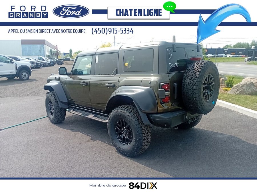 Ford Bronco Raptor 4 portes 4x4 2025 Vert