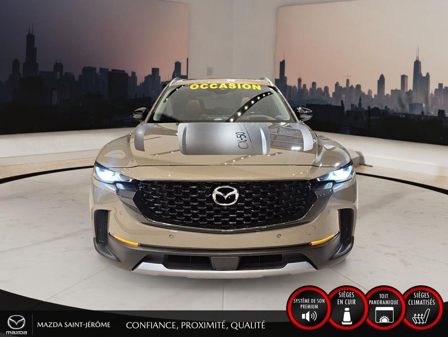 2024 Mazda CX-50 Édition Meridian | 24 167 KM | TOIT PANORAMIQUE | CUIR BRUN | NAVIGATION | AWD Beige