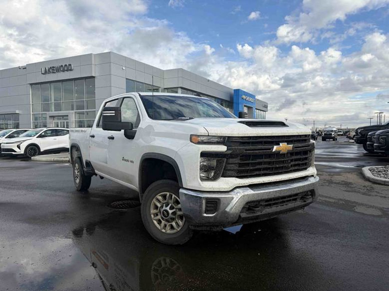 2025 Chevrolet Silverado 2500HD 4WD Crew Cab 159 Work Truck White Sherwood Park - photo #1