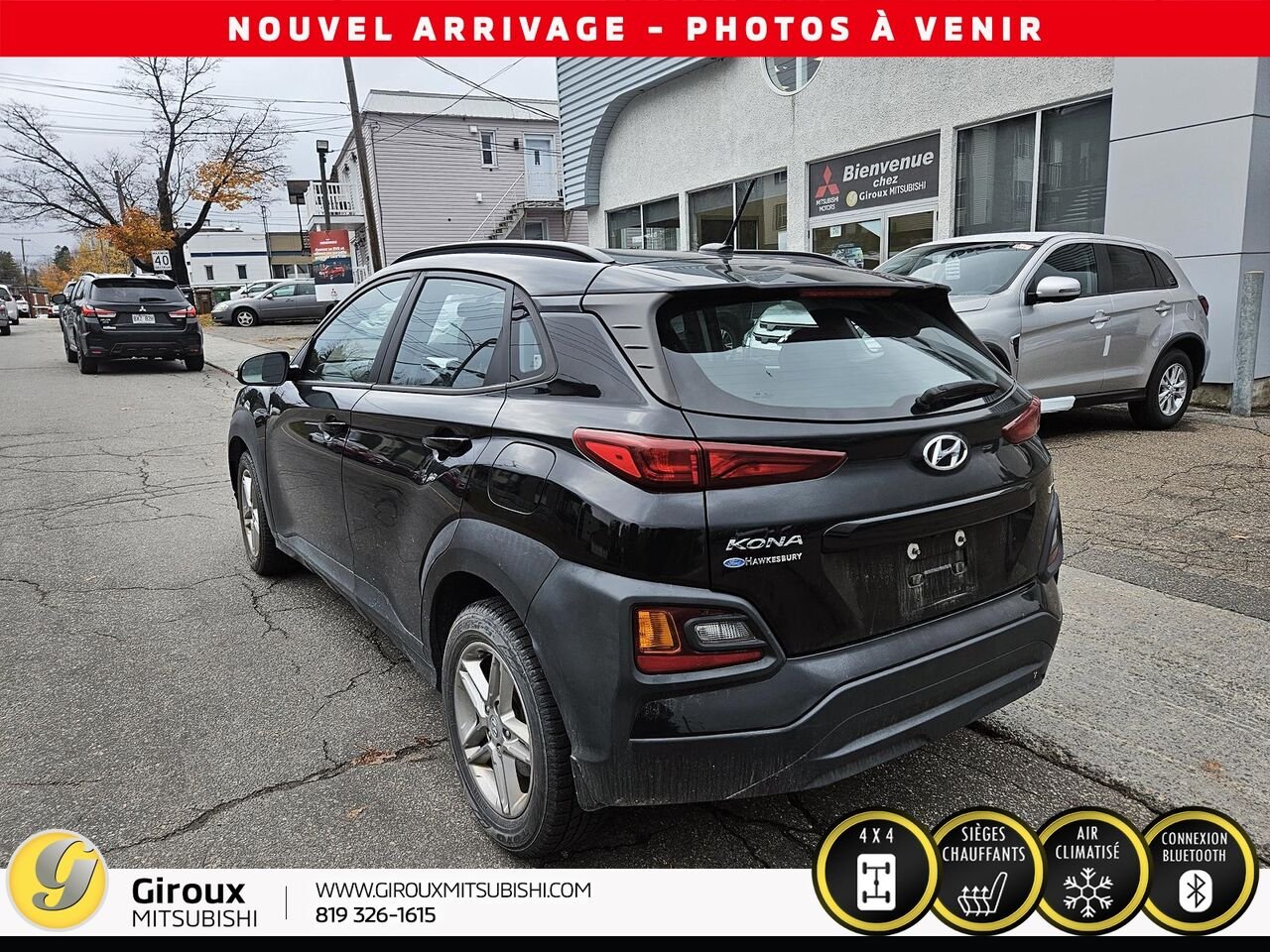 2021 HYUNDAI KONA Black Sainte-Agathe-des-Monts - photo #2