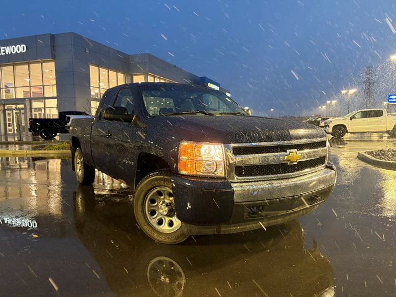 2008 Chevrolet Silverado 1500 4WD Ext Cab 143.5 LS Dark Blue Metallic Sherwood Park - photo #1
