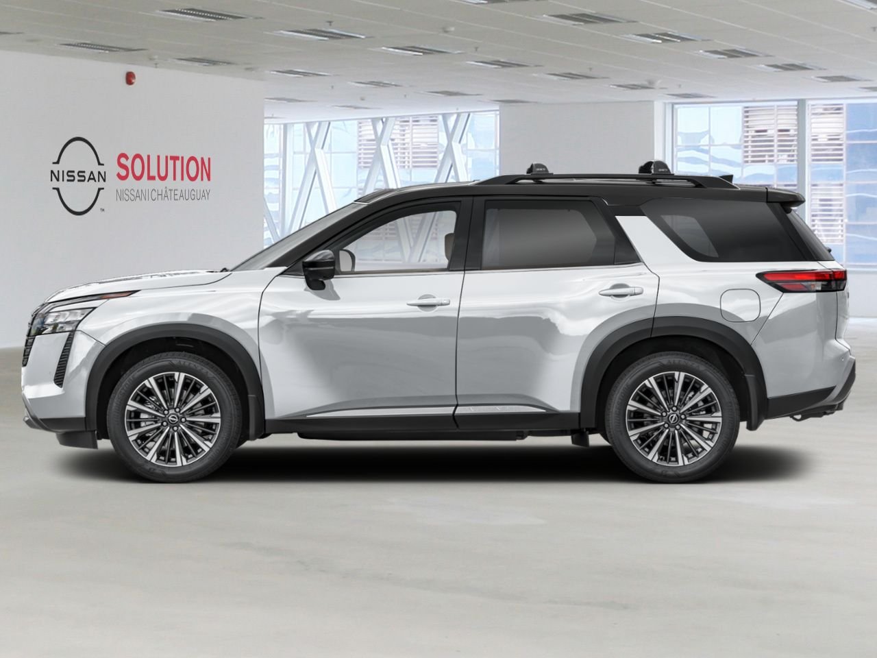 NISSAN Pathfinder PATHFINDER PLATINE SI GES CAPITAINE 2026 Blanc Everest nacré triple couche/Noir intense Châteauguay - photo #1