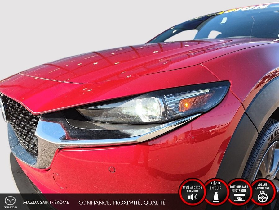 2023 Mazda CX-30 GT | 1 PROPRIÉTAIRE | JAMAIS ACCIDENTÉ | AWD | CUIR | TOIT OUVRANT | MAGS NOIR Red