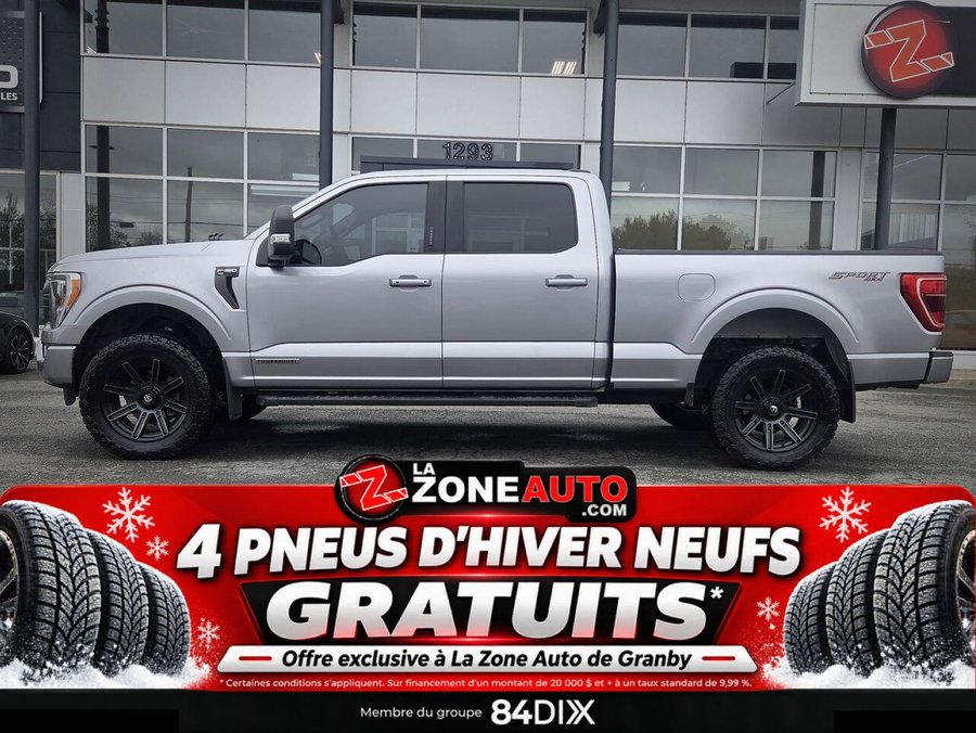 Ford F-150 PowerBoost Hybride XLT SPORT PACKAGE + LIFT KIT 2023 Gris