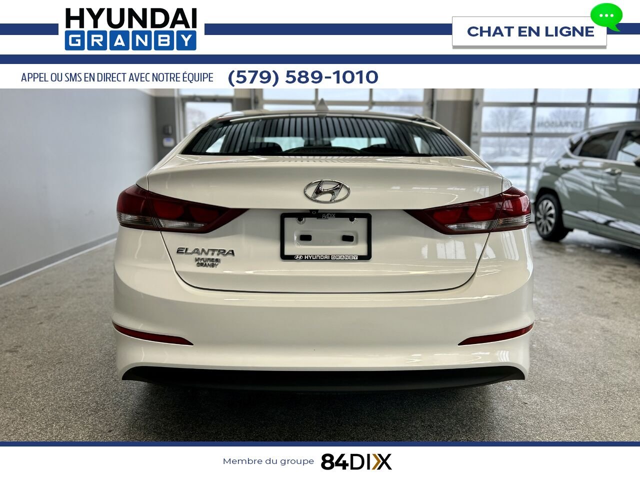 Hyundai Elantra 2018 Blanc Granby - photo #5