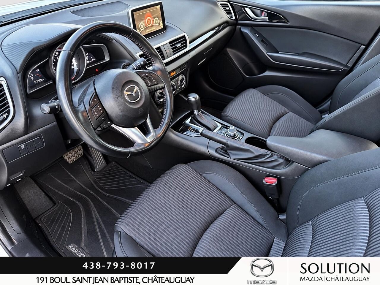 Mazda 3 SPORT AUTOMATIQUE / BLUETOOTH / SIEGES ET VOLANT CHAUFFANTS 2016 Blanc Châteauguay - photo #4