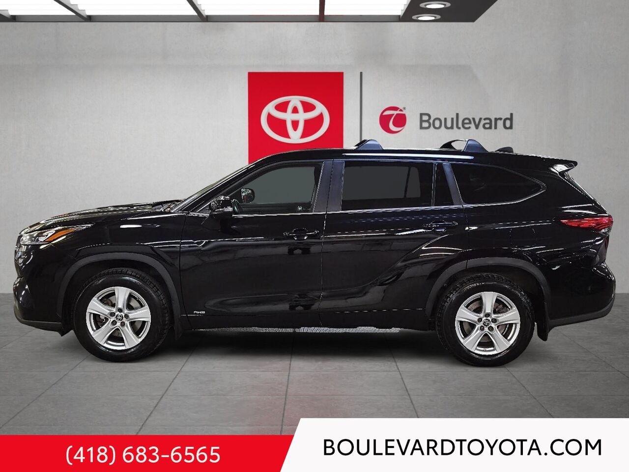 Toyota Highlander 550001-6 | LE, HYBRIDE, AWD 2023 Noir Québec - photo #5