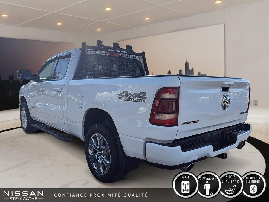 2020 Ram 1500 BIG HORN QUAD CAB 4X4 | V8 HEMI ETORQUE | APPLE CARPLAY | ATTELAGE DE REMORQUAGE White