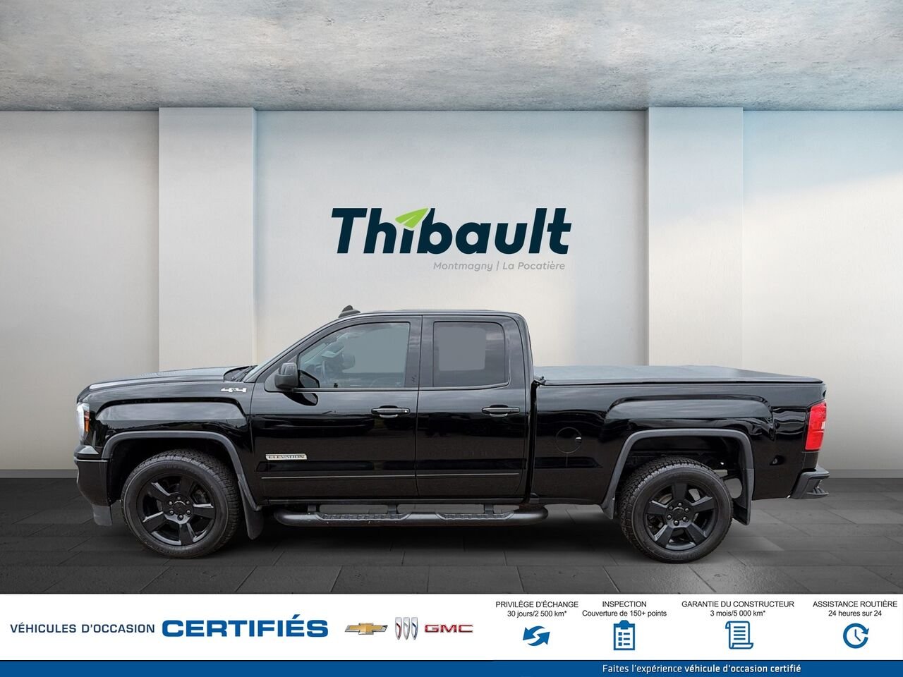 GMC SIERRA K1500 Cabine double 4RM 143,5 po 2018 Noir Montmagny - photo #4
