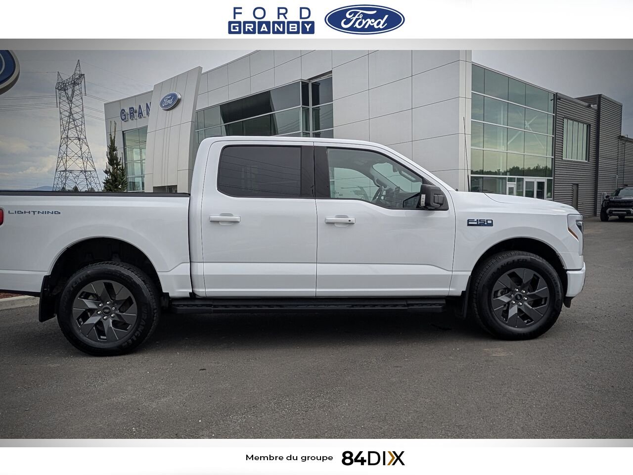 2024 Ford F-150 Lightning White Granby - photo #8
