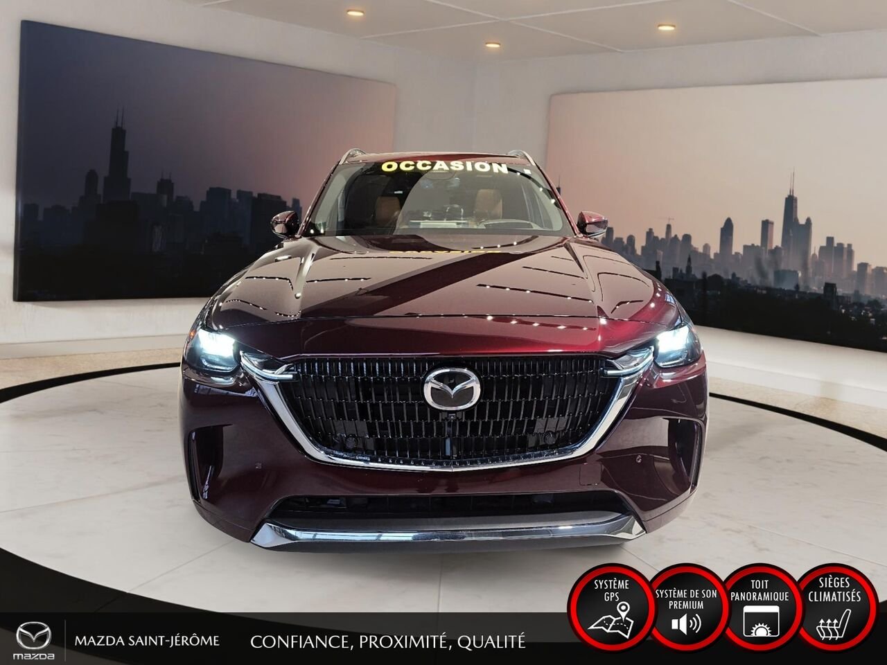 2024 Mazda CX-90 hybride léger Red Sainte-Agathe-des-Monts - photo #2