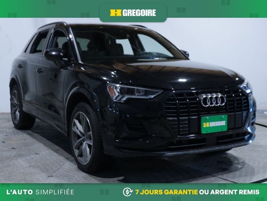 2023 Audi Q3 Komfort AWD AUTO AC CUIR TOIT MAGS CAM RECULE BLUE Black