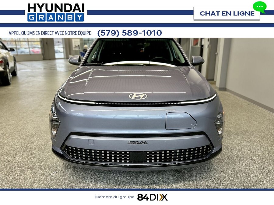 Hyundai Kona électrique Preferred Trend - Cuir - Toit Ouvrant 2025 Bleu