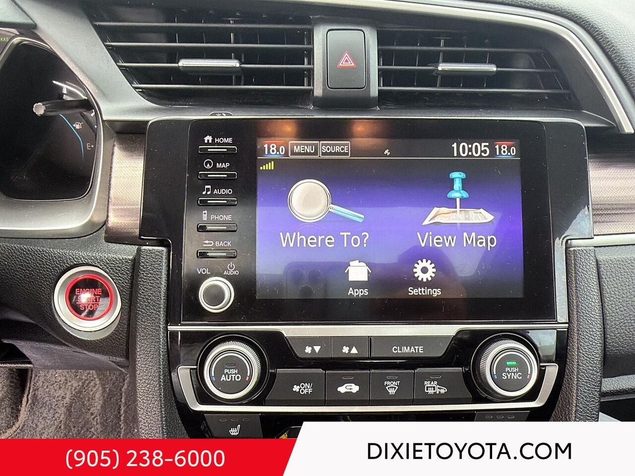 2019 Honda Civic Sedan TOURING CVT Black Mississauga - photo #14