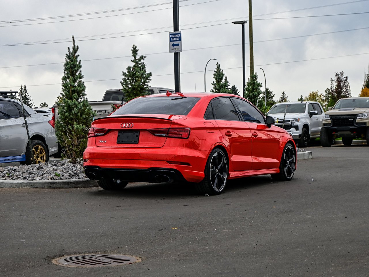 2018 Audi RS 3 Sedan 2.5 TFSI quattro S tronic Catalunya Red Metallic Sherwood Park - photo #12