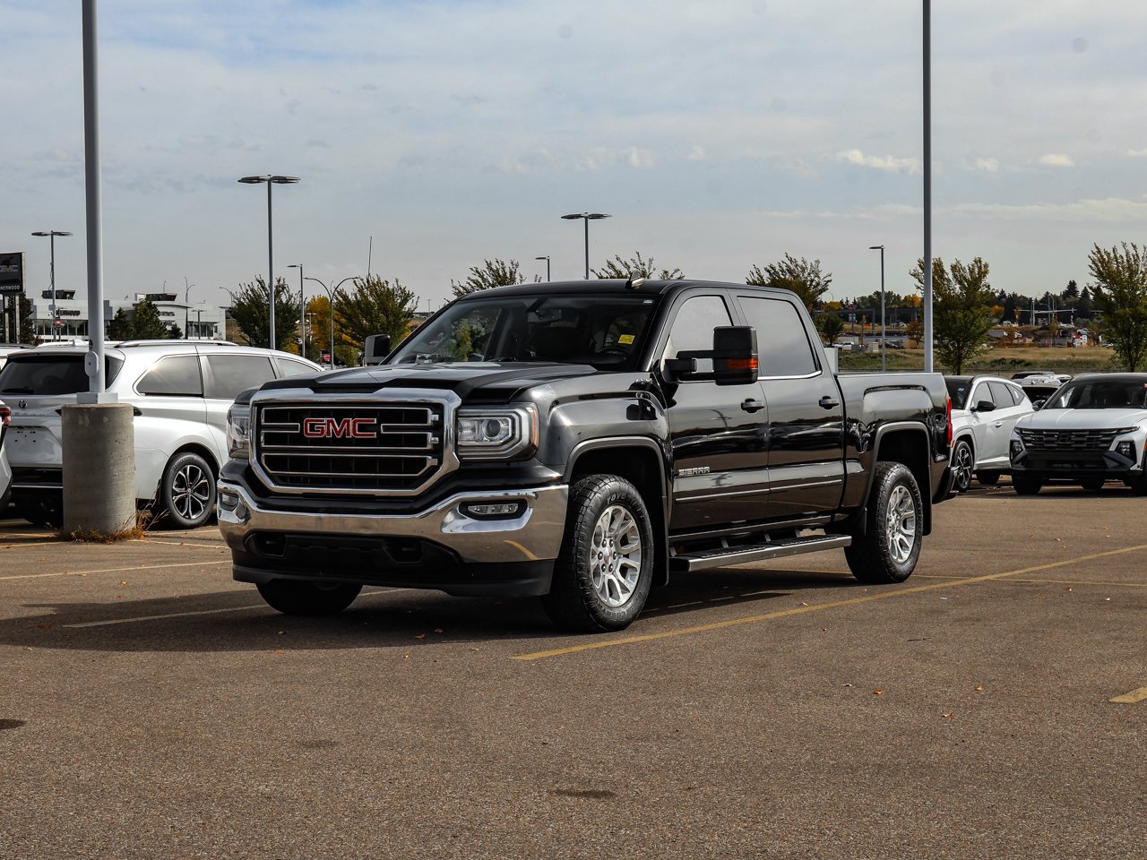 2017 GMC Sierra 1500 4WD Crew Cab 143.5 SLE Black Sherwood Park - photo #3