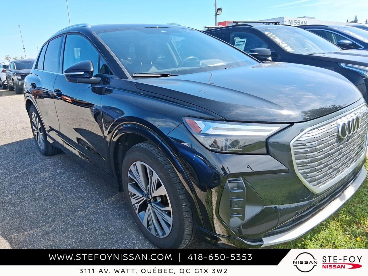 Black 2024 Audi Q4 e-tron Sportback Sedan Automatic