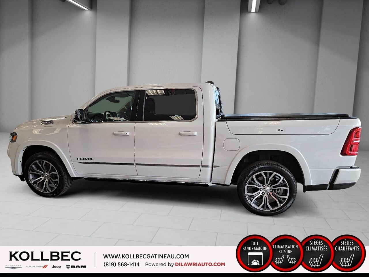 RAM 1500 26730 | Tungsten cabine d'équipe 4x4 caisse de 5 pi 7 po 2026 Triple couche nacrée ivoire Gatineau - photo #19