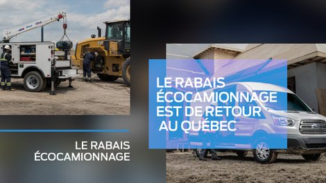 Le rabais Écocamionnage est de retour pour les véhicules commerciaux au Québec