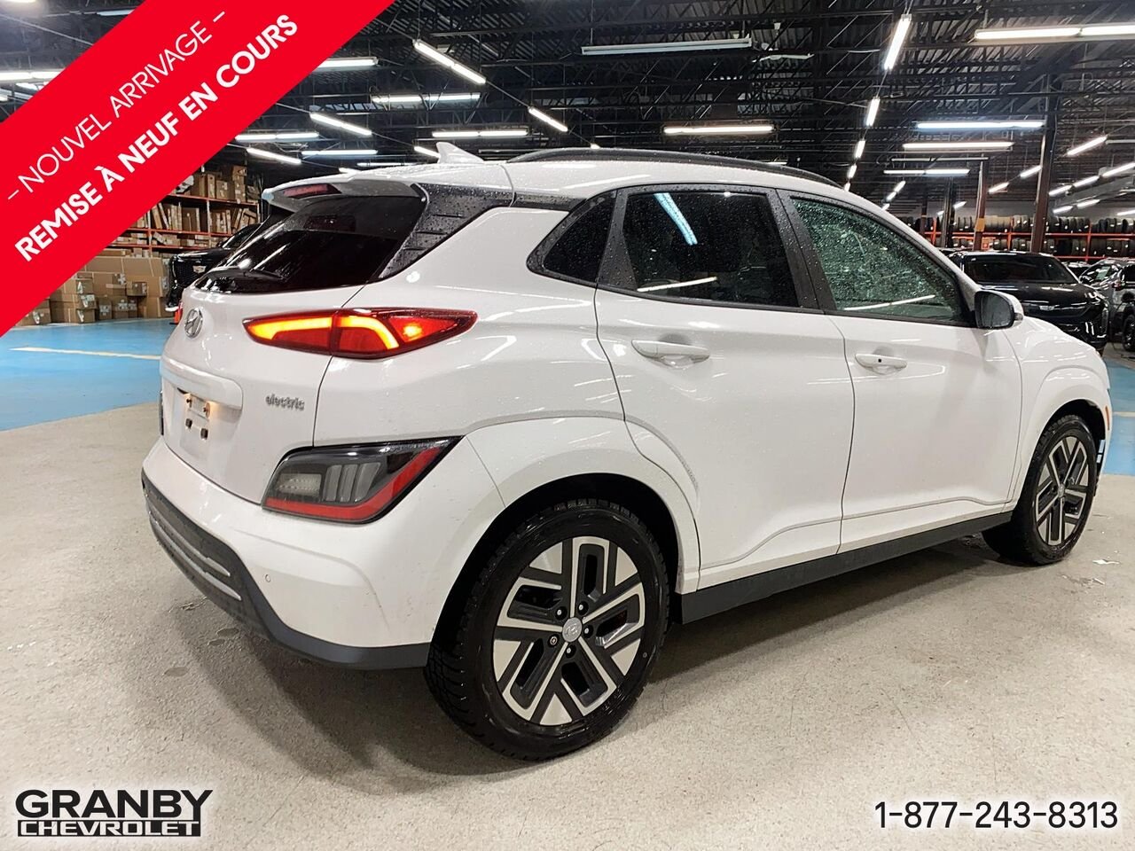 Hyundai Kona électrique Ultimate TA | 27-0277A 2023 Blanc Granby - photo #4