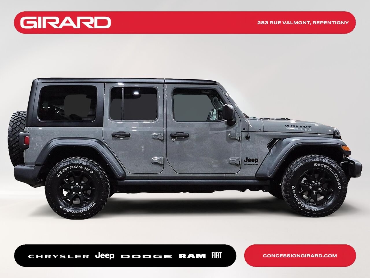 2023 JEEP WRANGLER gray Repentigny - photo #3