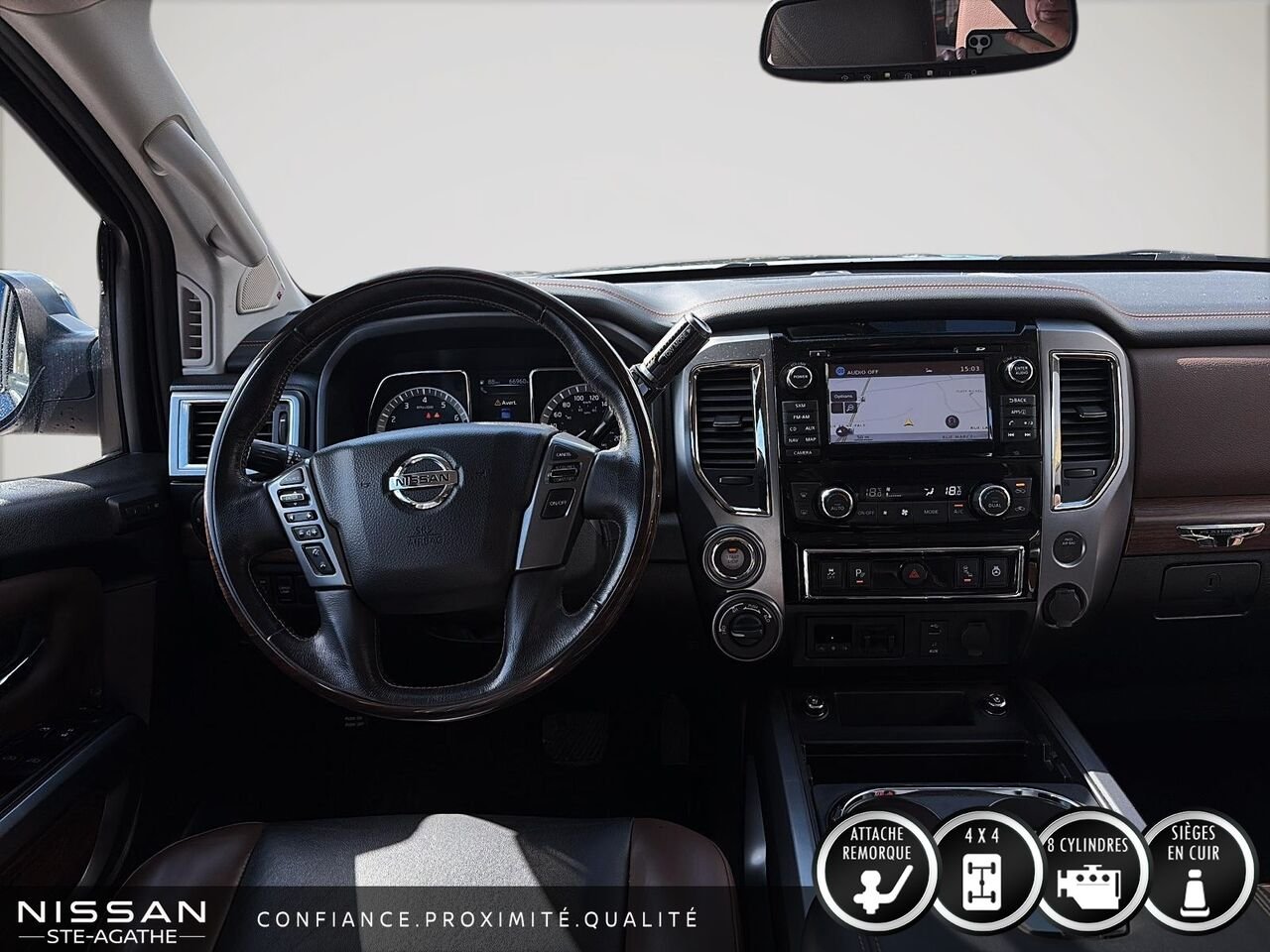 2018 Nissan Titan Blue Sainte-Agathe-des-Monts - photo #9