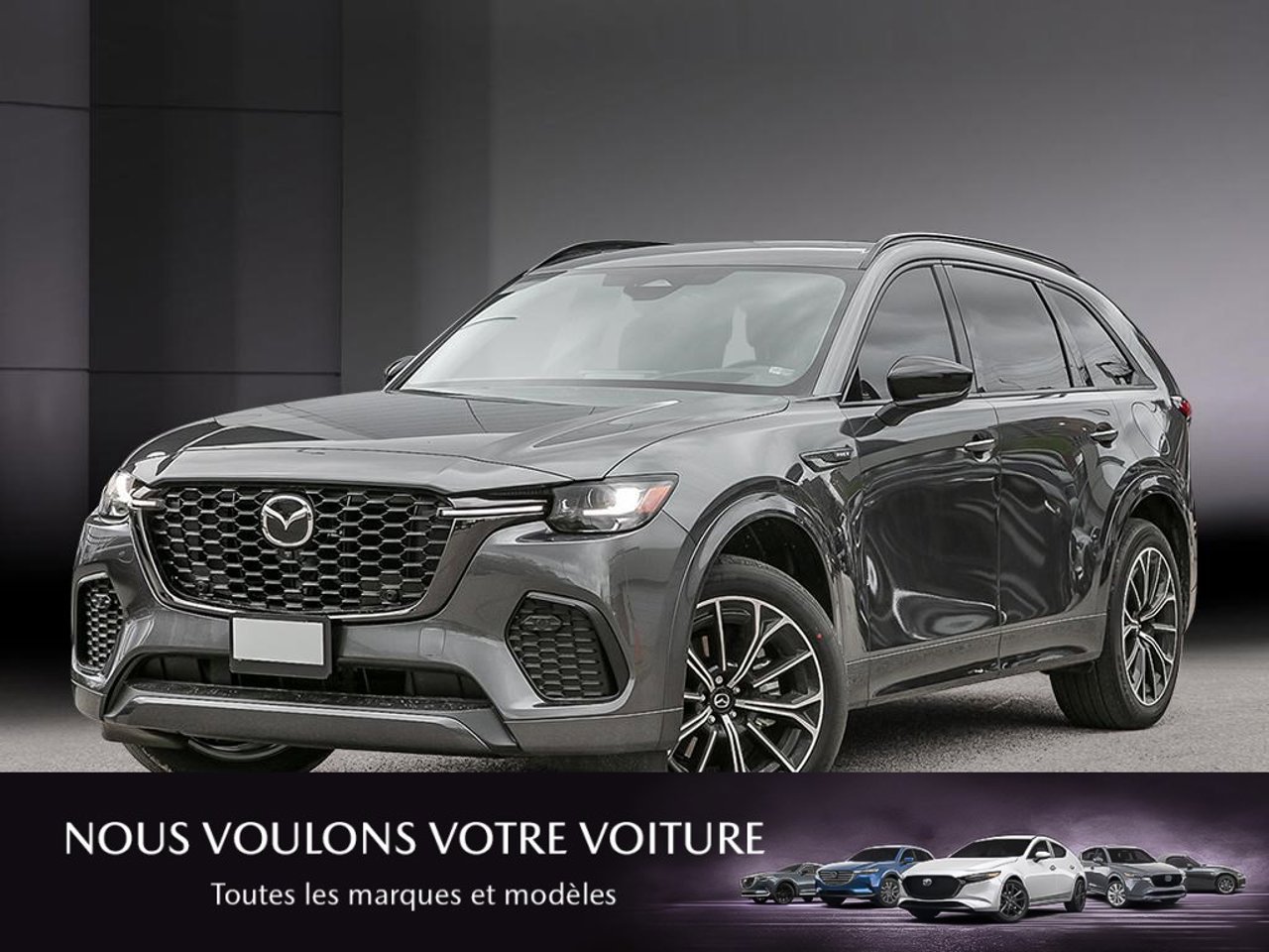 Mazda CX-70 hybride rechargeable JM3KJDHA8T1206358 2026 Gris mécanique métallisé Mirabel - photo #0