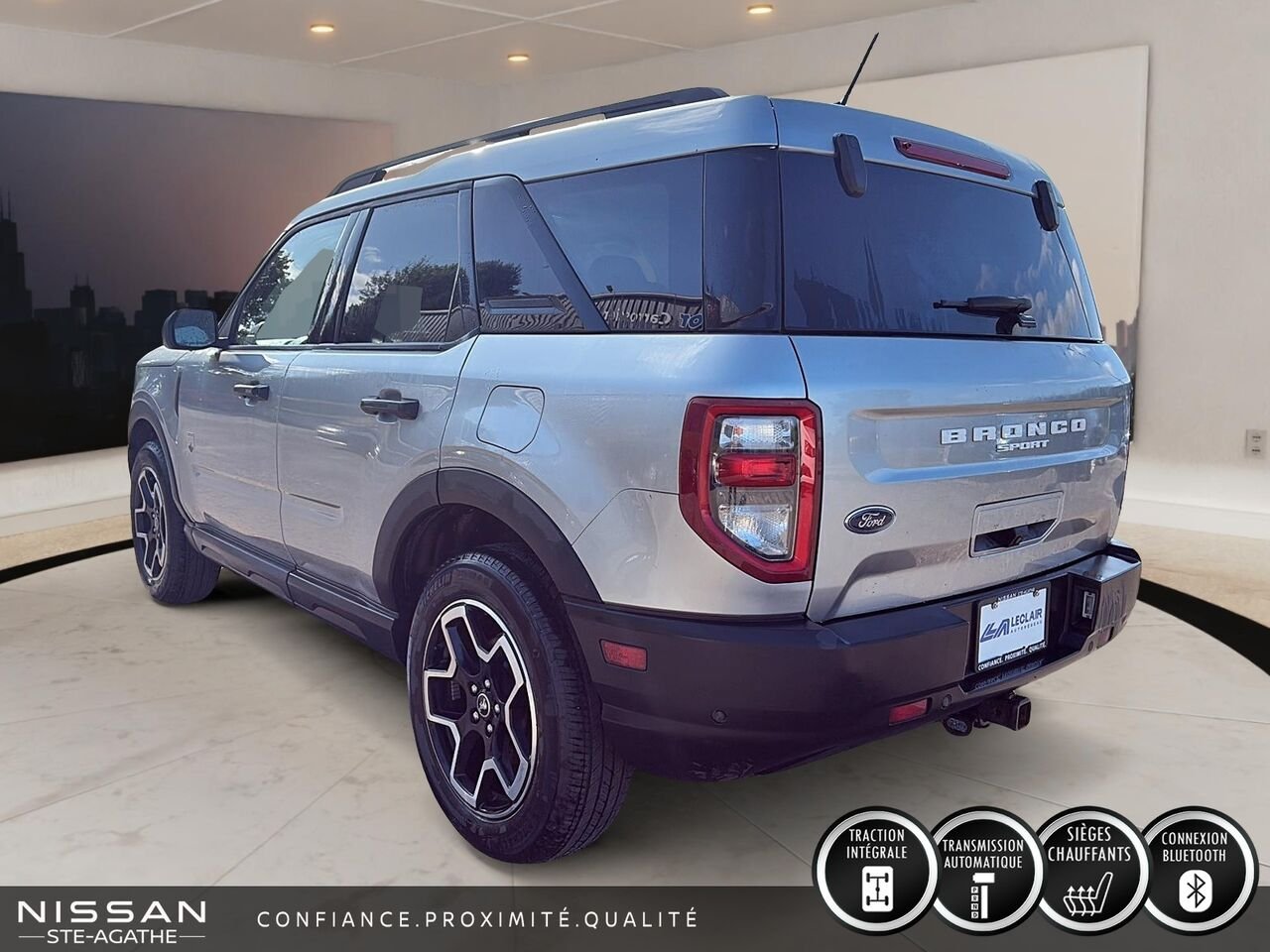 2023 Ford Bronco Sport Big Bend 4x4 | UN SEUL PROPRIÉTAIRE | APPLE CARPLAY | BOÎTE AUTOMATIQUE Grey Saint-Jérôme - photo #3
