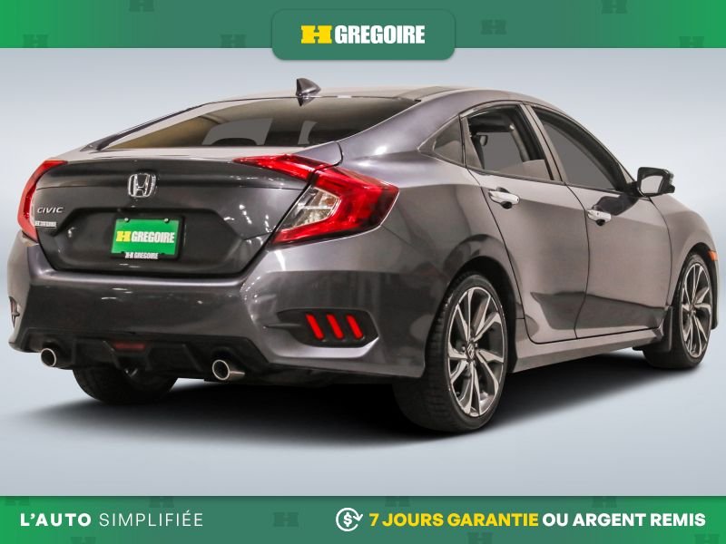 Honda Civic 820731 | Touring AUTO AC CUIR TOIT NAV MAGS CAM RECUL BLEUT 2019 Gris Laval - photo #8
