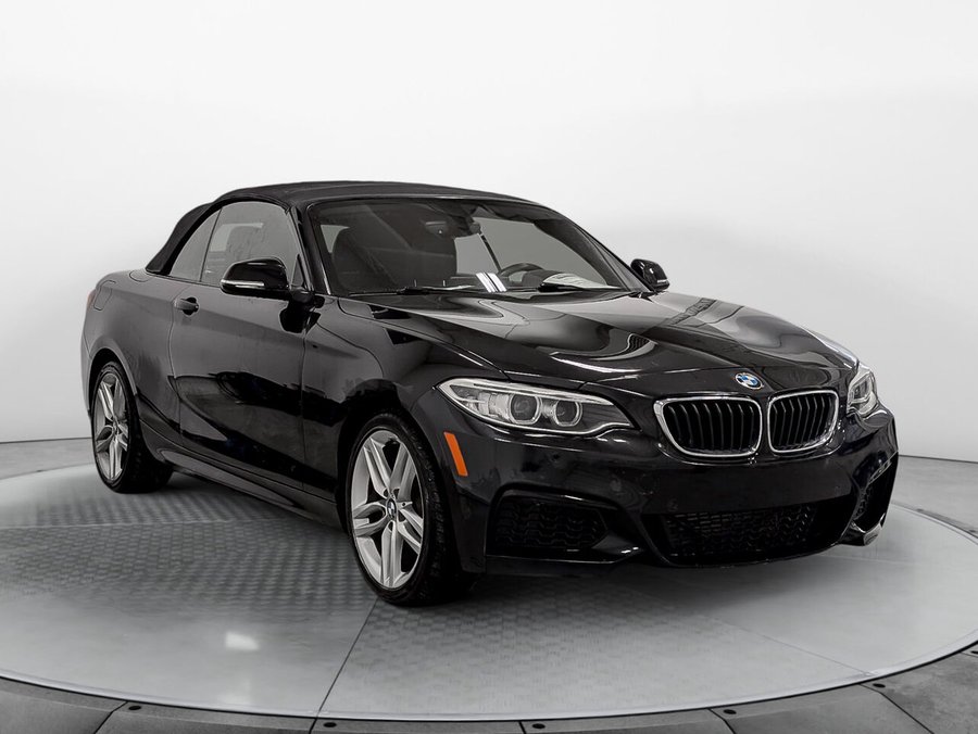 2016 BMW 228i xDrive Cabriolet Premium Enhanced et M Package Black