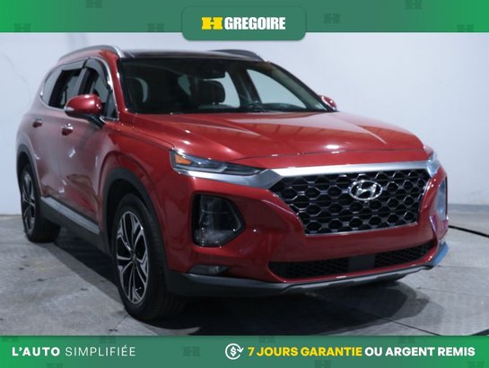 2019 Hyundai Santa Fe Ultimate AWD AUTO AC CUIR TOIT NAV MAGS CAM RECULE Red