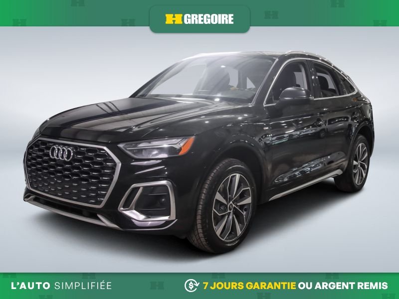 Audi Q5 Progressiv AWD AUTO A/C MAGS CUIR TOIT NAV CAM REC 2022 Noir