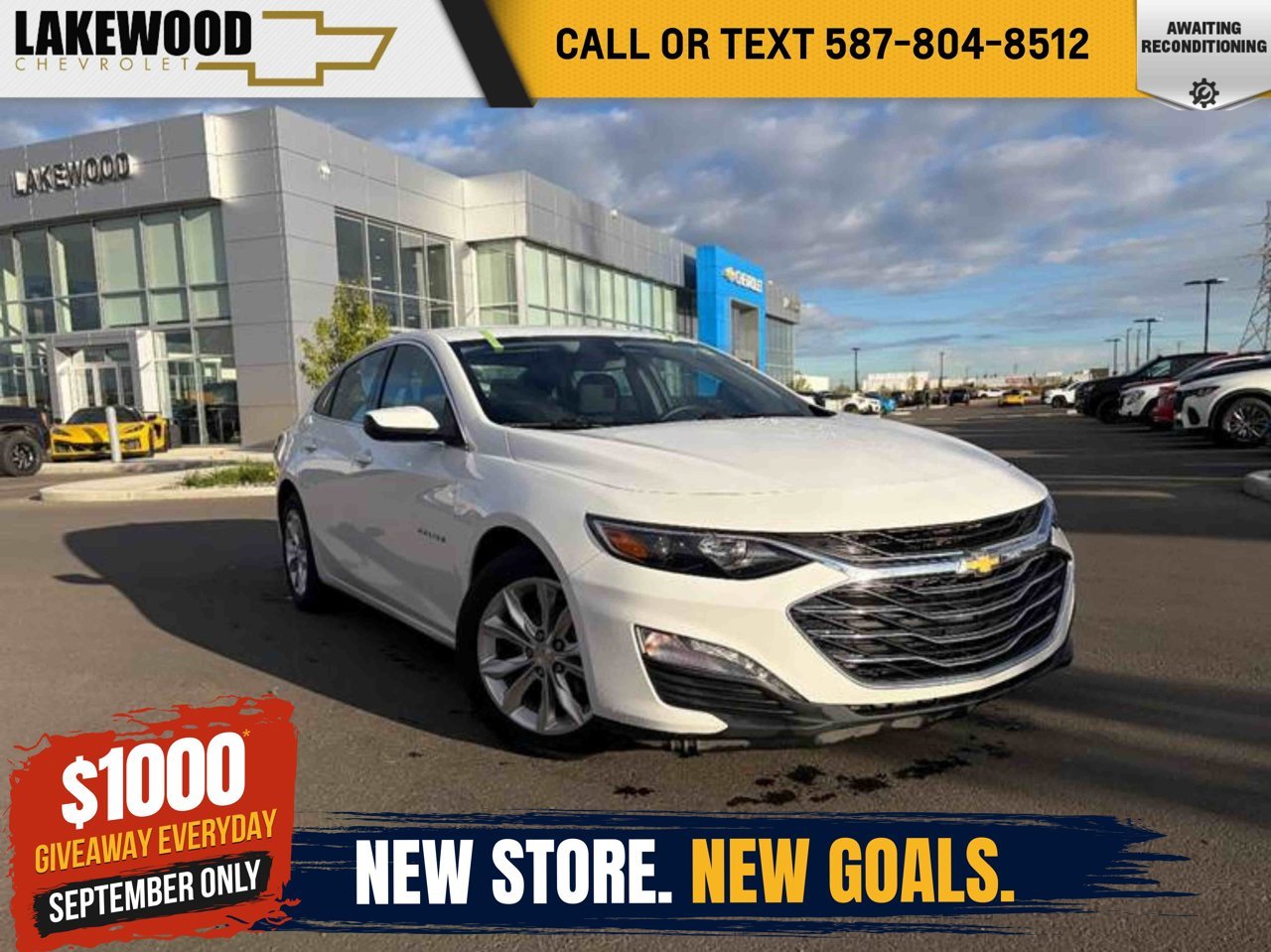2021 Chevrolet Malibu 4dr Sdn LT White Sherwood Park - photo #0