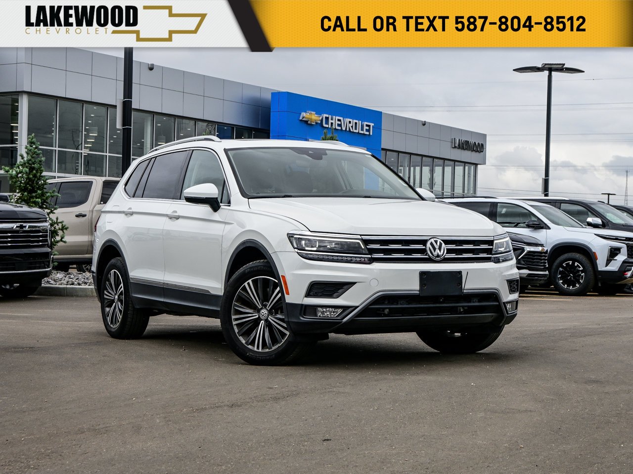2018 Volkswagen Tiguan Highline 4MOTION White Sherwood Park - photo #0