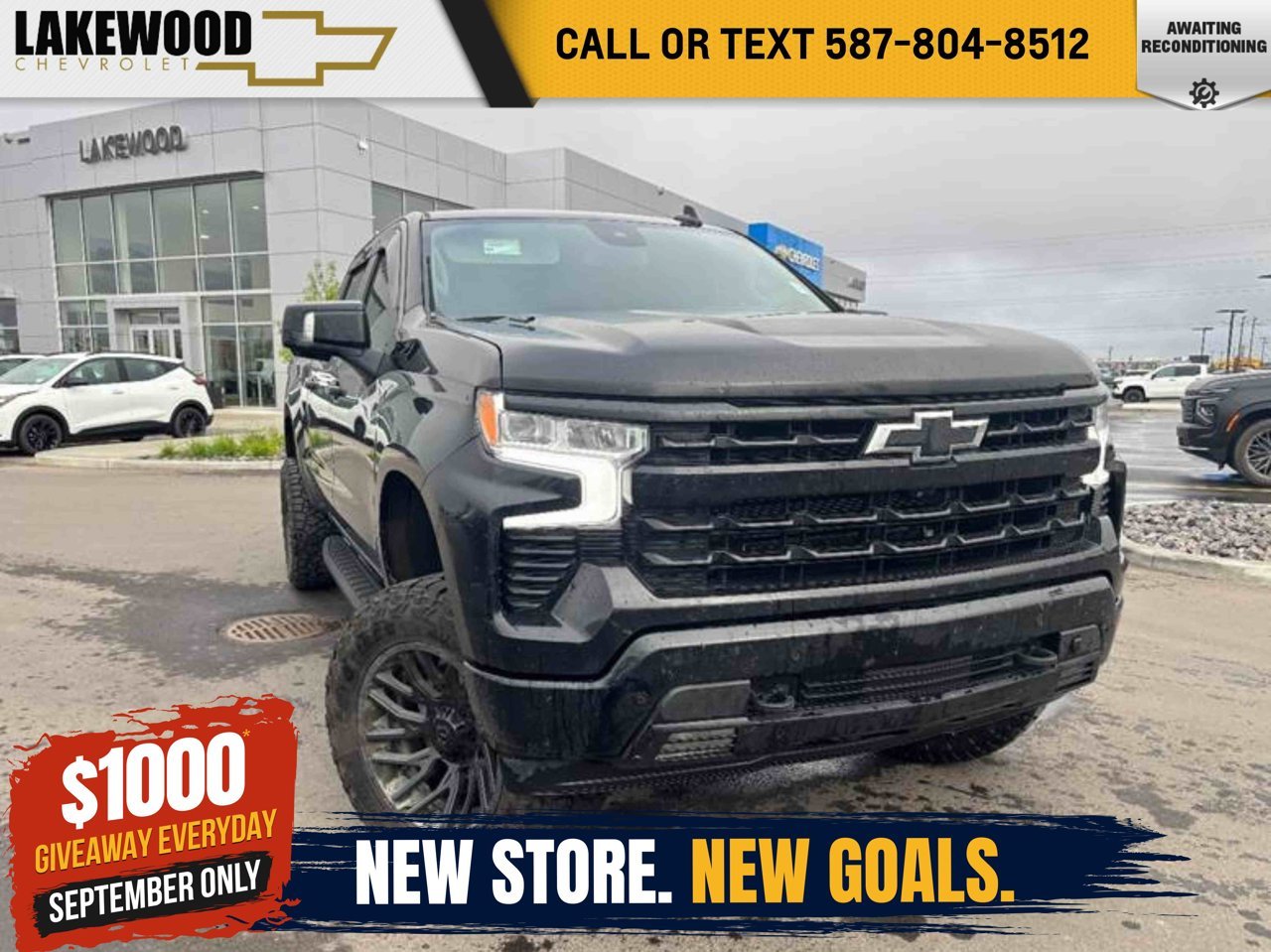 2024 Chevrolet Silverado 1500 4WD Crew Cab 147 RST Black Sherwood Park - photo #0