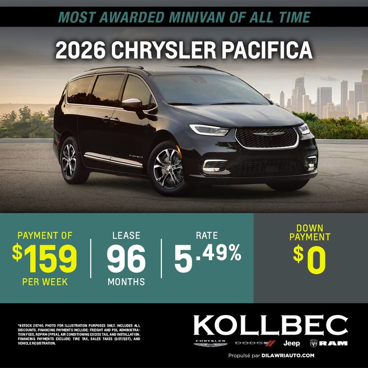 Kollbec promo septembre Pacifica 2026 EN