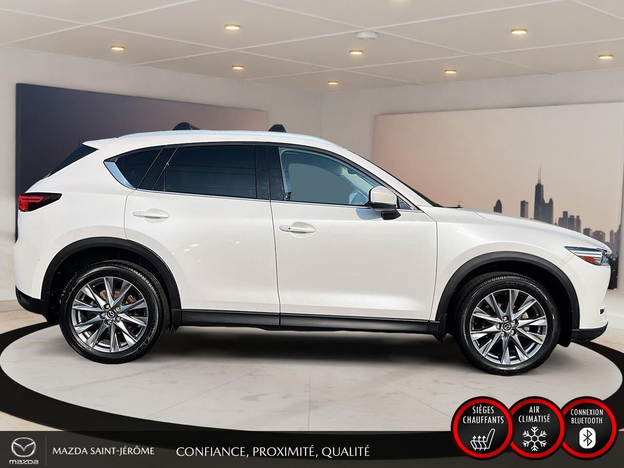 2021 Mazda CX-5 GT | TOIT OUVRANT | CUIR | NAVIGATION | AWD | White Saint-Jérôme - photo #4