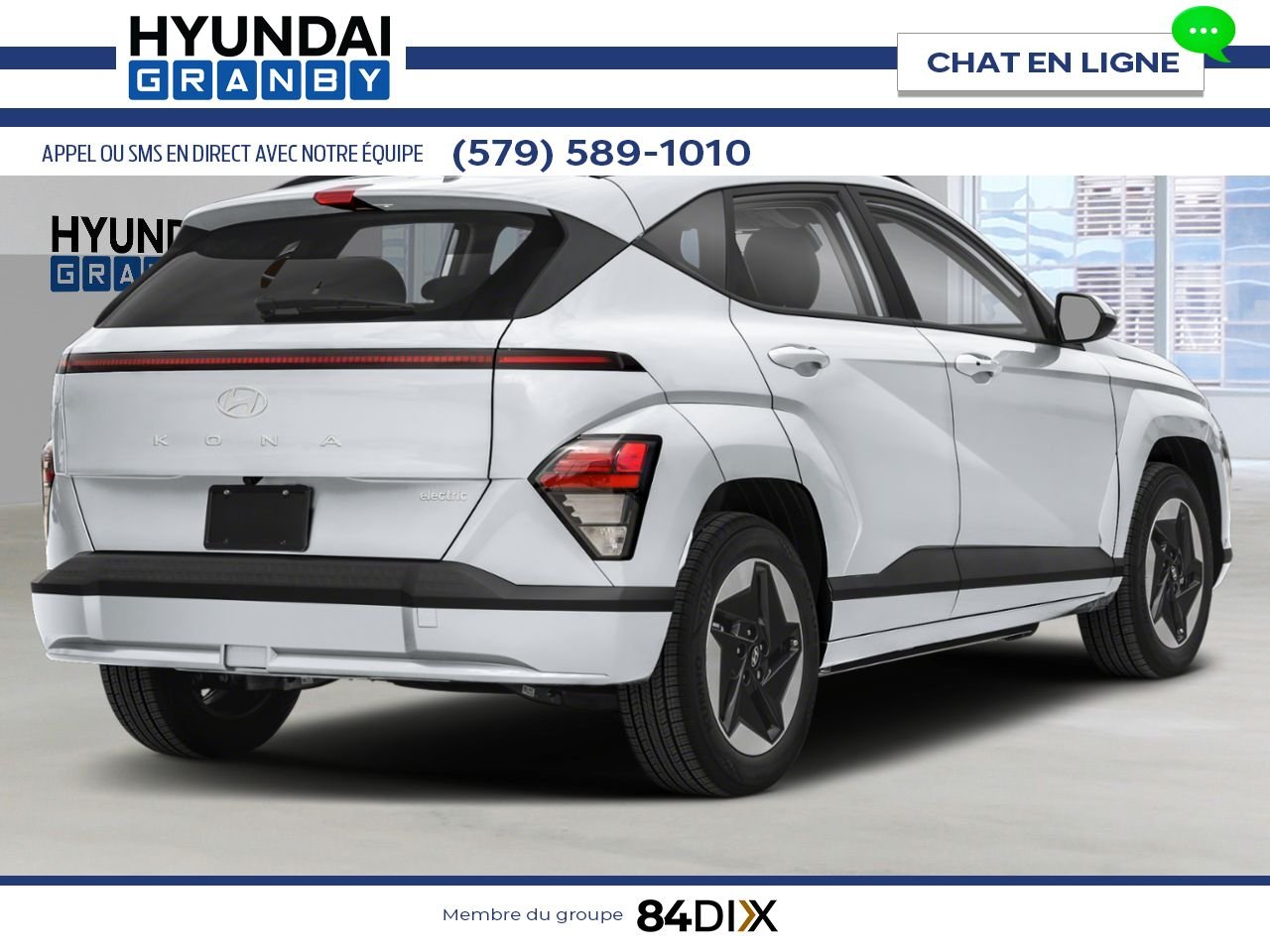 2026 HYUNDAI Kona Electric Blanc Atlas Granby - photo #1