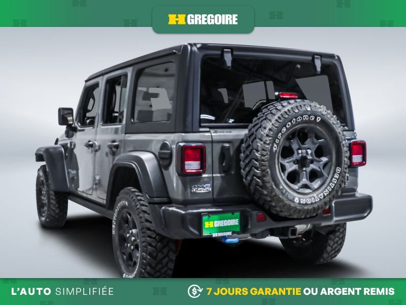 Jeep Wrangler 822541B | Willys 4xe AUTO AC NAV MAGS CAM RECULE BLUETOOTH 2023 Gris Laval - photo #5