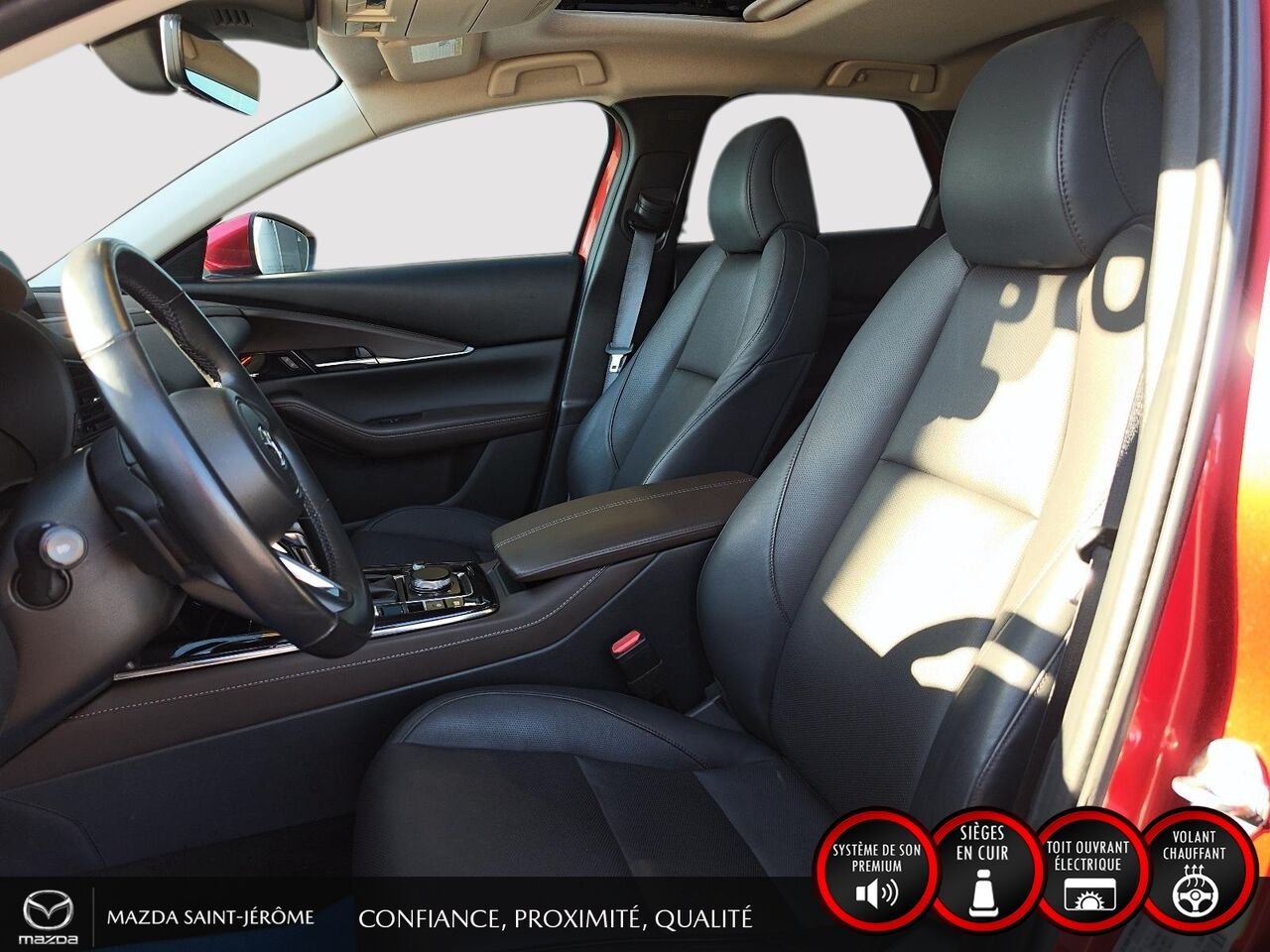 2023 Mazda CX-30 GT | 1 PROPRIÉTAIRE | JAMAIS ACCIDENTÉ | AWD | CUIR | TOIT OUVRANT | MAGS NOIR Red Saint-Jérôme - photo #16
