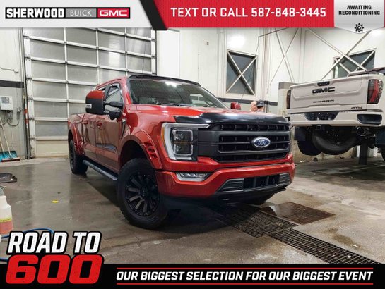 2021 Ford F-150 Lariat Sport 502A 3.5L FX4 6.5' Box | Aftermarket Fender Flares Red