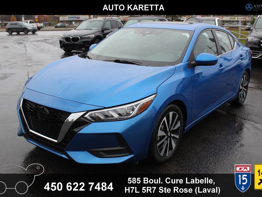 Nissan Sentra SV toit ouvrant cruise adapt sieges chauffants 2023 Bleu