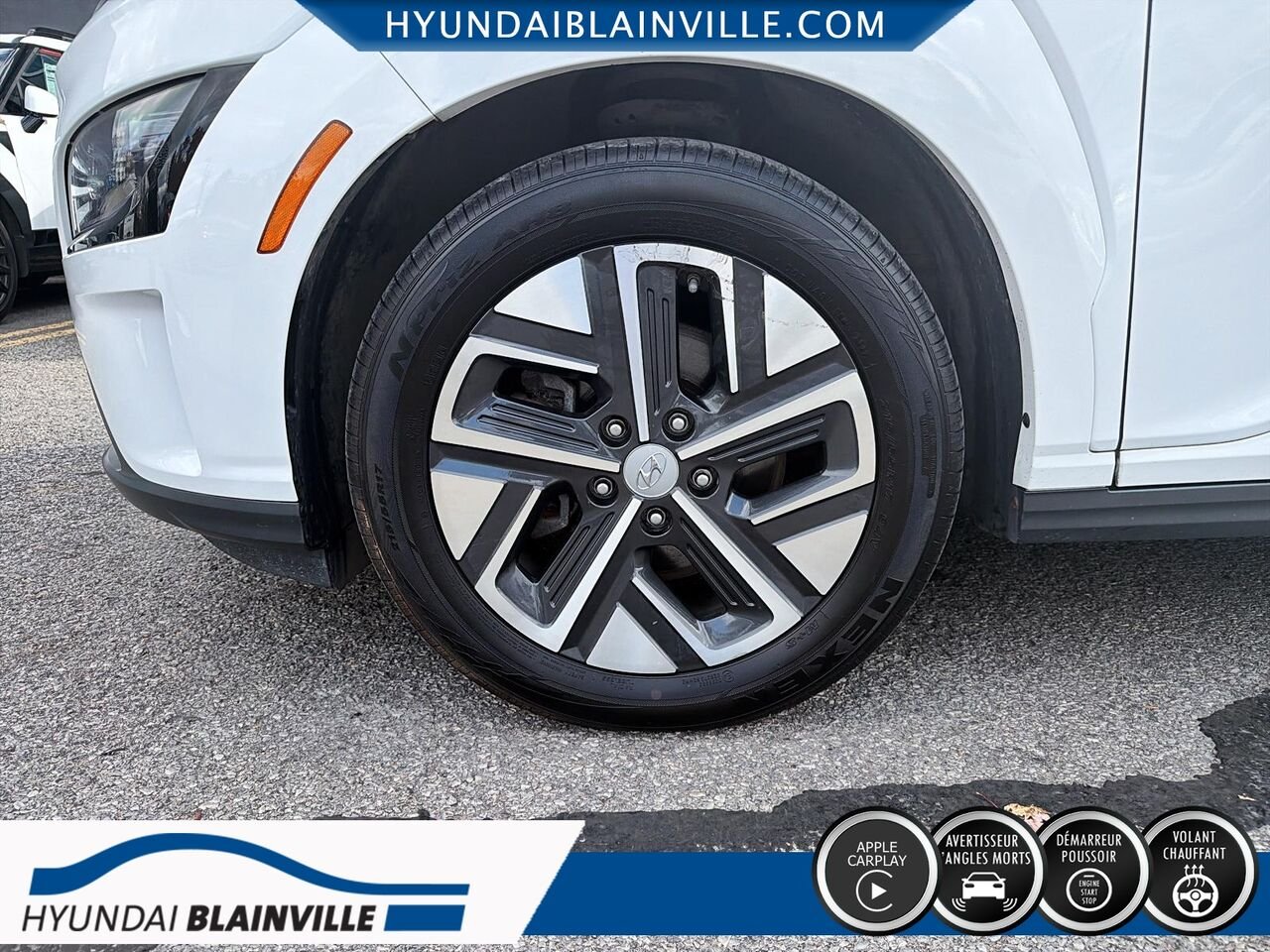 Hyundai Kona électrique 2023 Blanc Blainville - photo #7