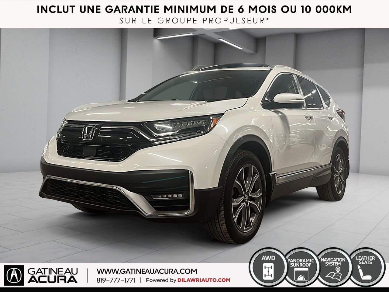 Honda CR-V Touring AWD 2020 Blanc Gatineau - photo #0