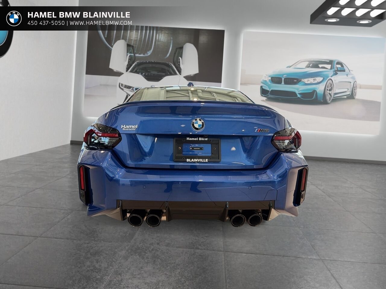 BMW M2 coupé 2026 Bleu Blainville - photo #2