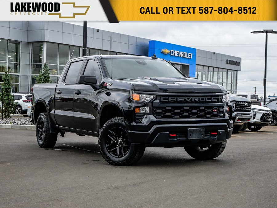2024 Chevrolet Silverado 1500 Custom Trail Boss 3.0L Duramax | Remote Start Black